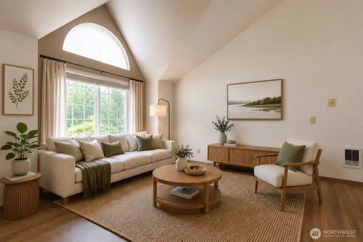 Livingroom-virtually staged