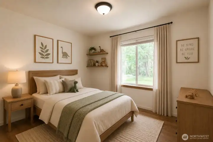 Bedroom 1- virtually staged