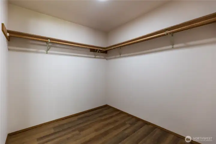 Primary walk- in closet
