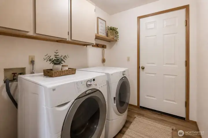 Laundry room, door to garage