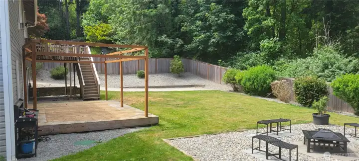 Back yard and greenbelt!