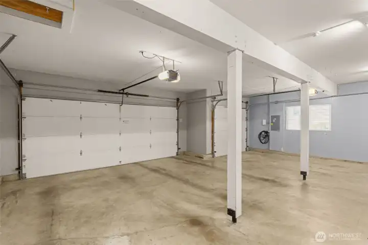 3-car garage with EV charger