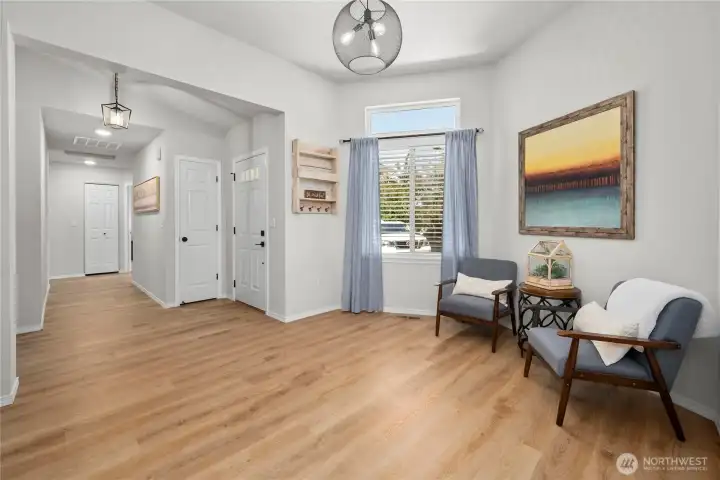 Entry with a cozy sitting area