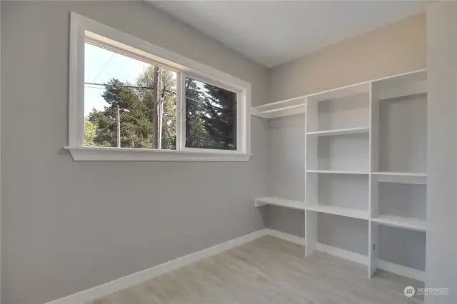 Master bedroom walk-in closet.