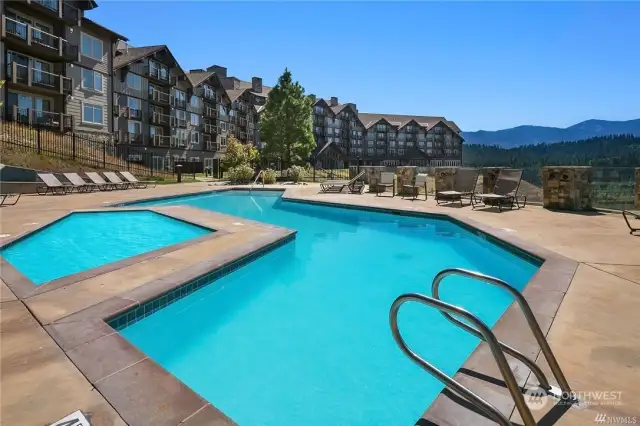 The lodge pool