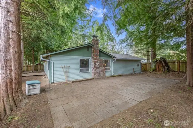 Spacious private patio