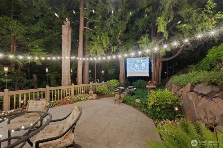 Outdoor Movie Theater w/ Surround Sound