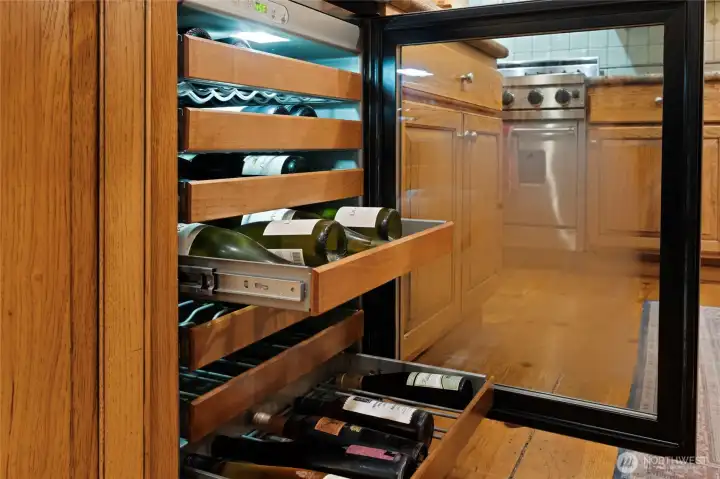 Wine Fridge in Kitchen Island