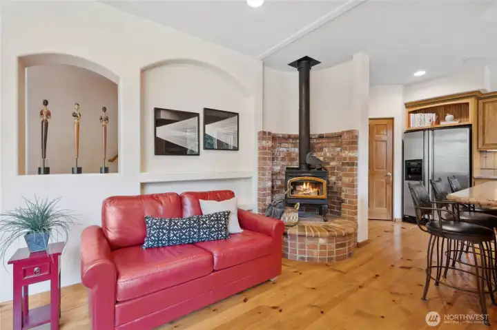 Cozy up next to the Wood Stove in Sitting Room