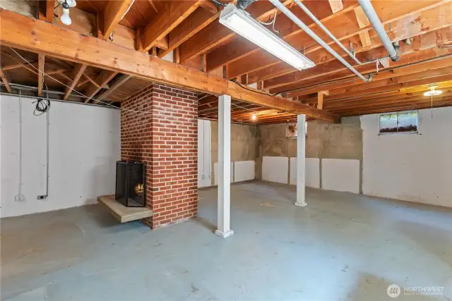 Lower level provides a unique canvas to finish off.