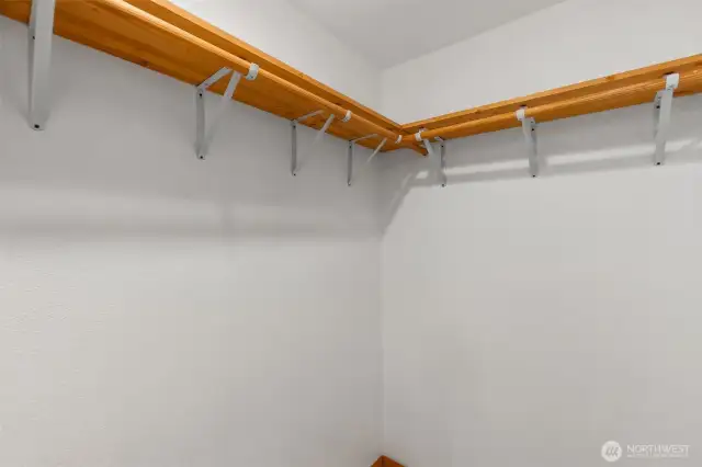 Walk-in closet in 2nd bedroom