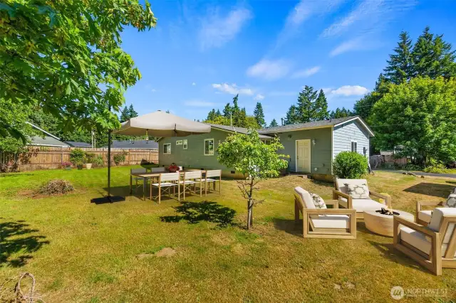 Private backyard