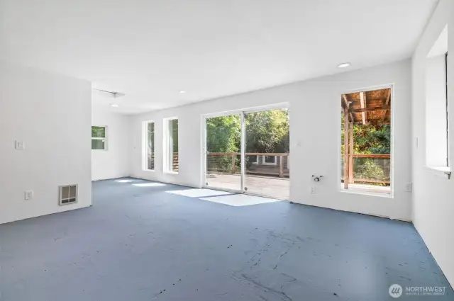 Upper level entry