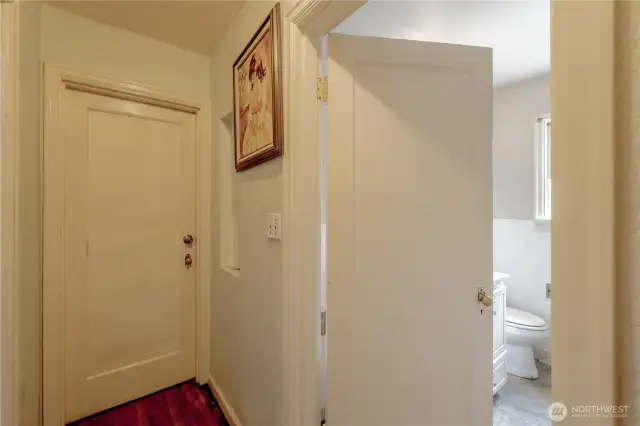 Bedroom #1 door on Main