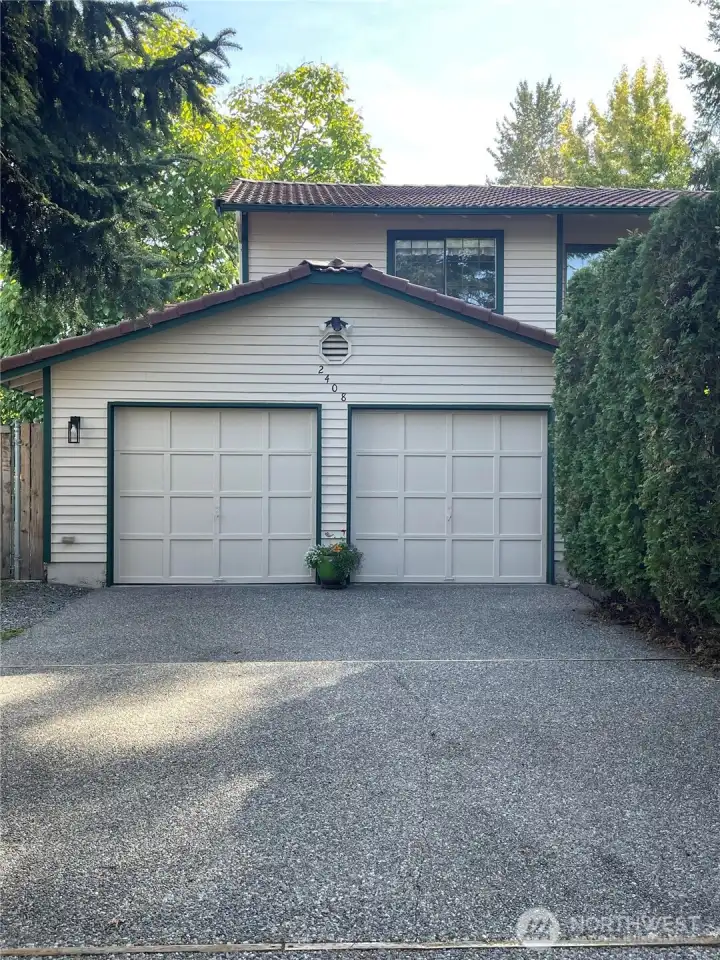 Two Car Garage/ Tile Roof