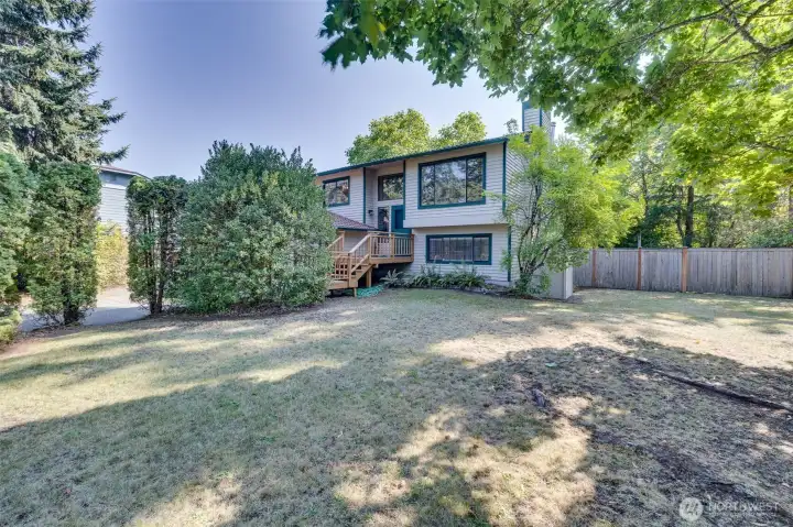 Large corner treed lot