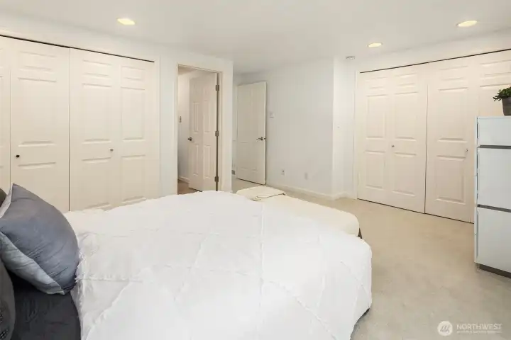 Plenty of storage with two Primary Suite closets.