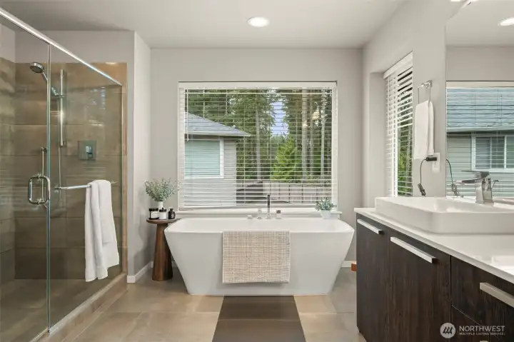 Primary Bath with Large Walk In Shower