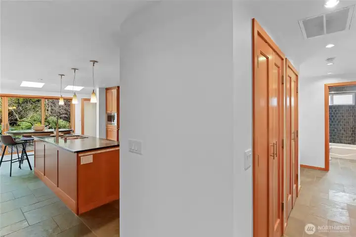 Hallway to second primary suite.