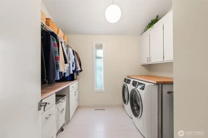 Main floor laundry.