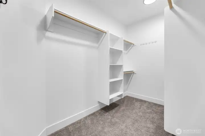 Primary walk in closet