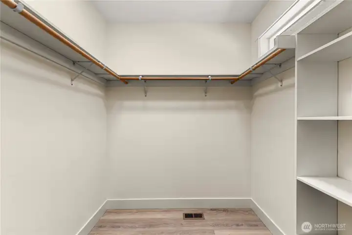 Generous Walk-in closet