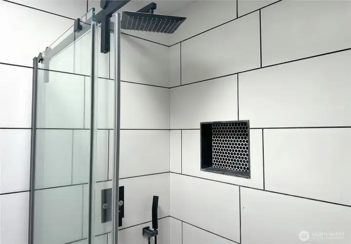Rain shower in Master bedroom bathroom