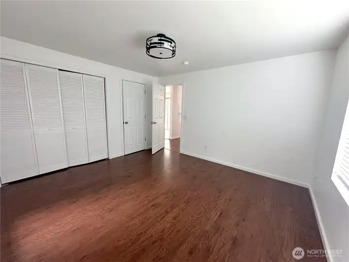 Built in closets in second bedroom