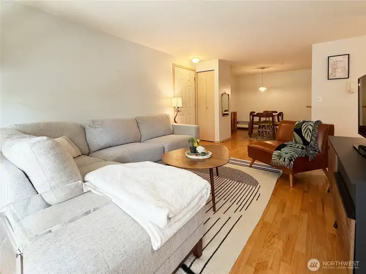 Livingroom view to dining