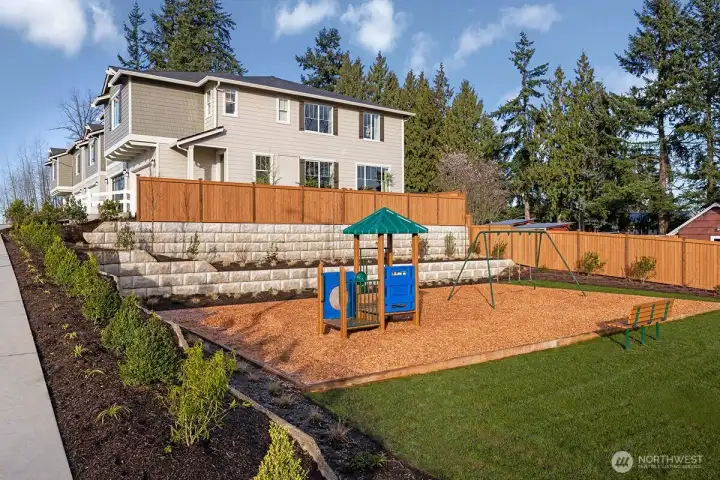 One of numerous playgrounds in the community