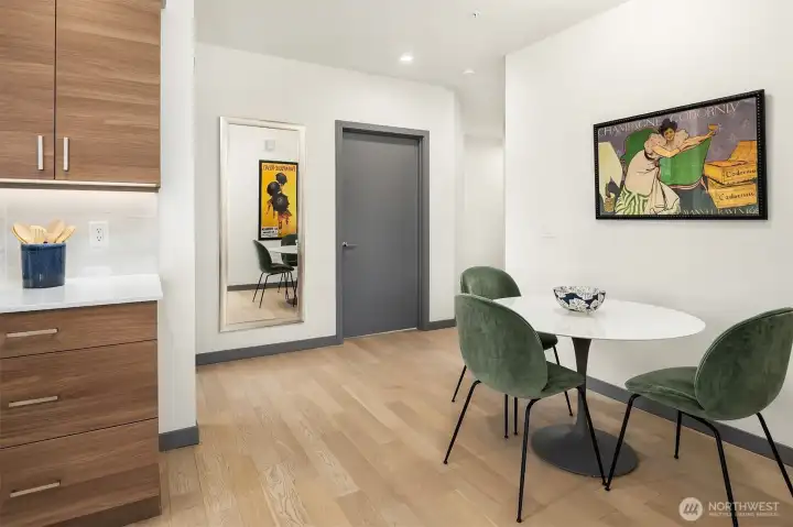 Dining space conveniently located just off the kitchen.