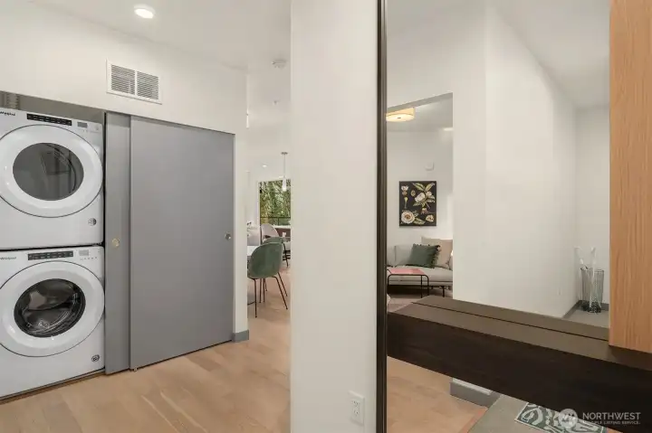 An inviting entry that flows effortlessly into the living space.