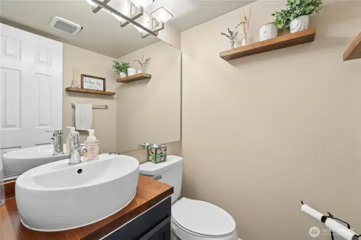 Powder room on main level