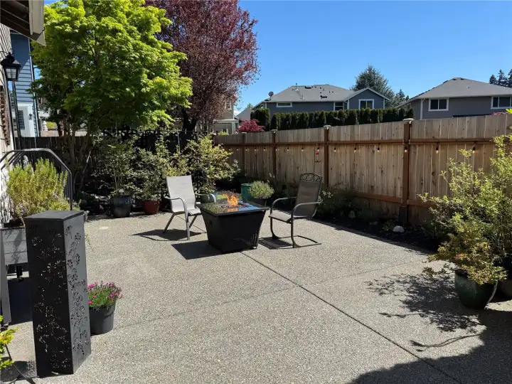 Great patio space for entertaining.