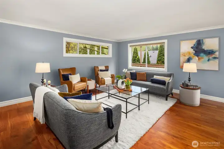 Beautiful engineered hardwood floors!