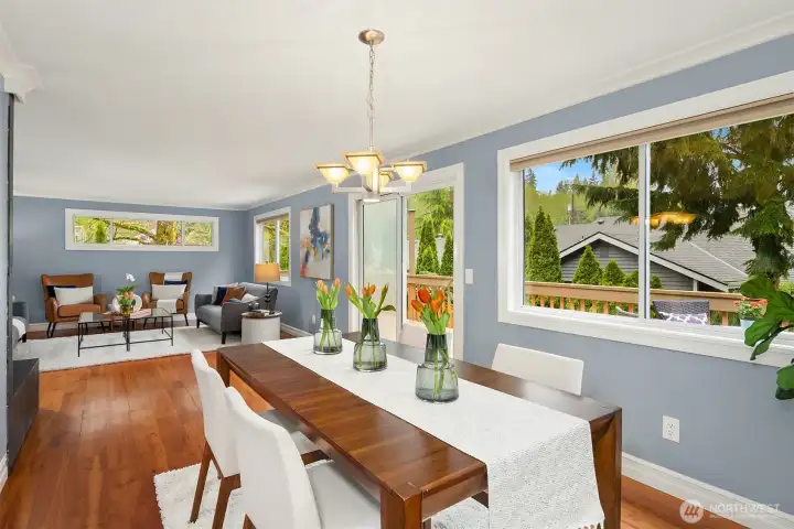 Access to entertainment sized deck