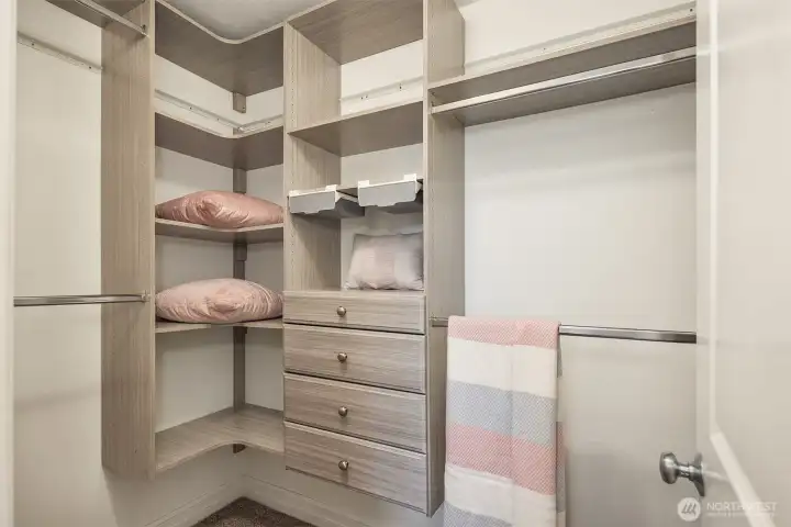 Primary walk-in closet