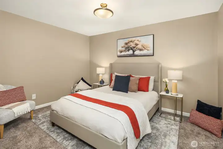 Lower flex room with closet