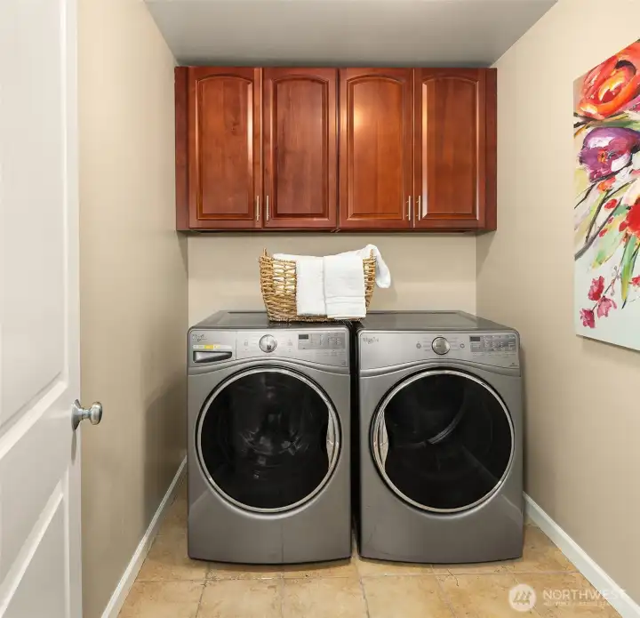 Laundry room with newer W/D