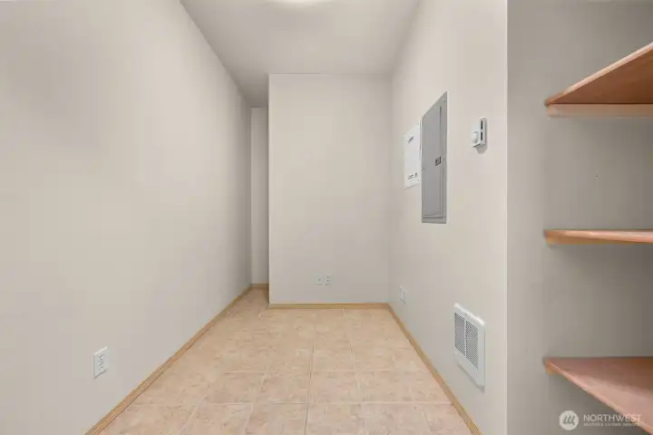 View of the office/flex room