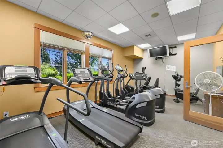 Additional room with more gym equipment
