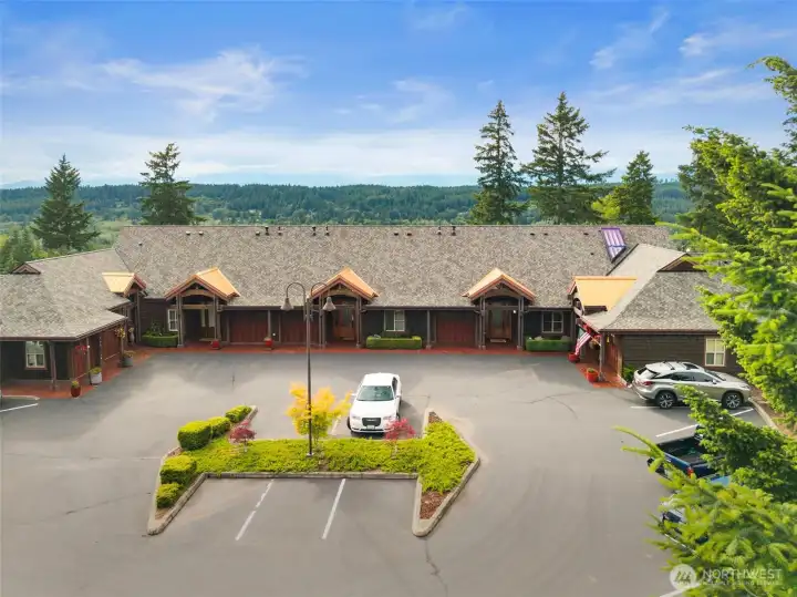 Ample parking for guests.