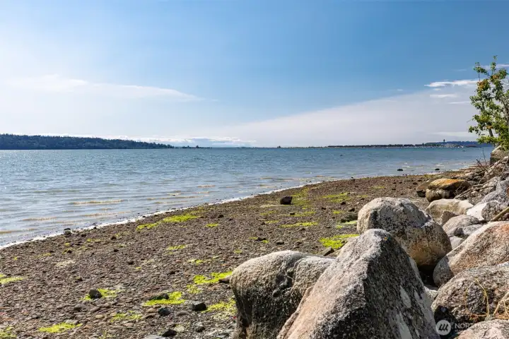 Looking toward Semiahmoo from the community beach. Looking toward Semiahmoo from the community beach.