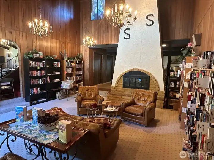 Library with an abundance of books