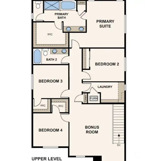 Disclaimer-2nd Floor-Marketing rendering of floor plan, illustrative purposes only-may vary per location