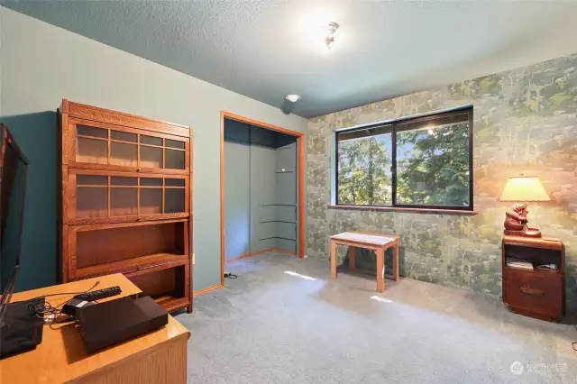 2nd bedroom with window facing lake & backyard.