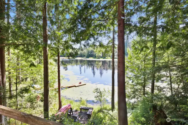 Lake Lucinda! Quiet lake with your own lakefront access to go kayaking.