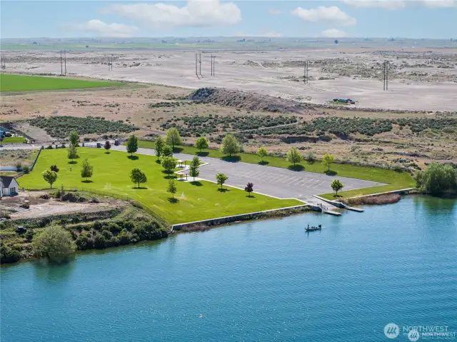 Private community park and boat launch