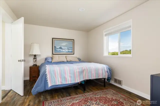 Bedroom with king size bed.