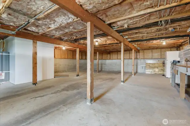 Garage is under the complete living area, room for one car.